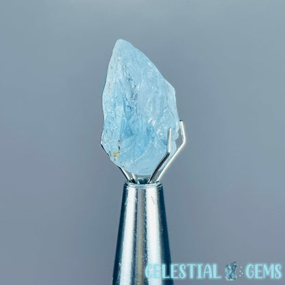 Blue Topaz Raw Mini Gemstone in Specimen Pottle (Video)