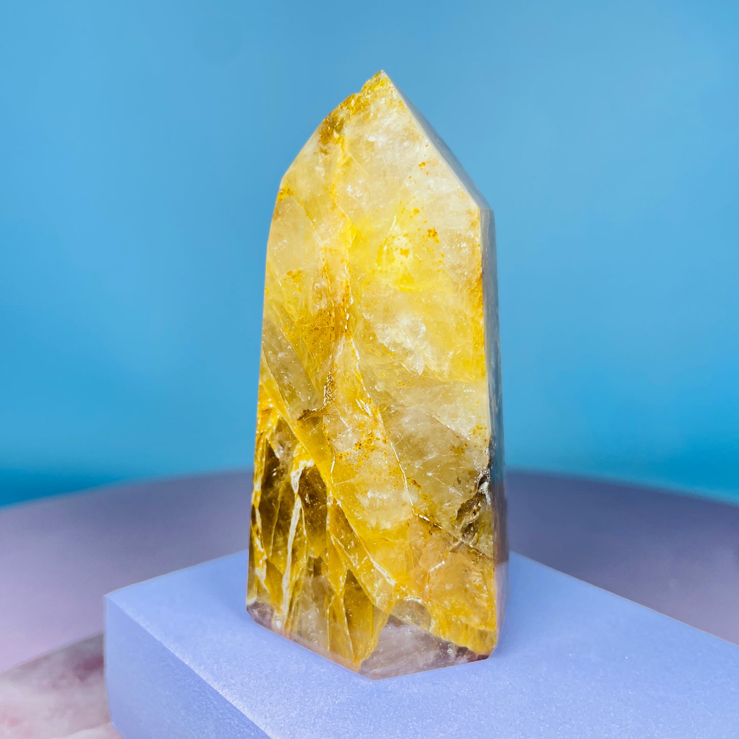 Golden Healer Quartz Medium Tower