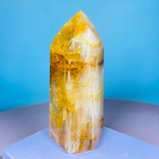 Golden Healer Quartz Medium Tower