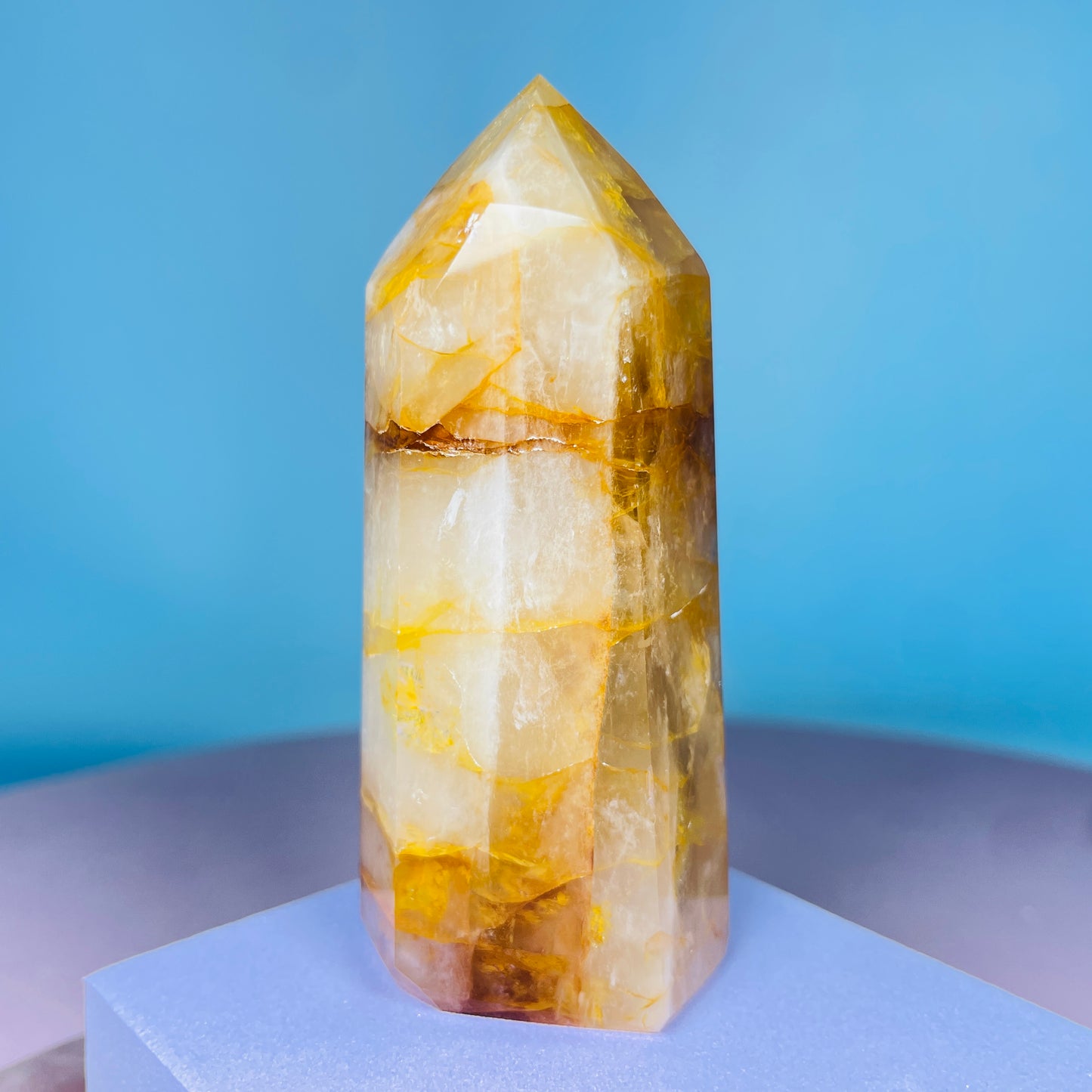 Golden Healer Quartz Medium Tower