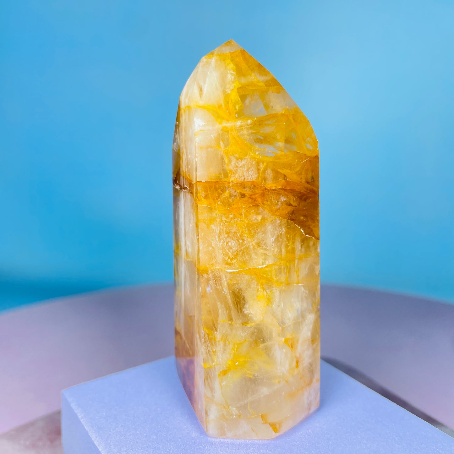Golden Healer Quartz Medium Tower