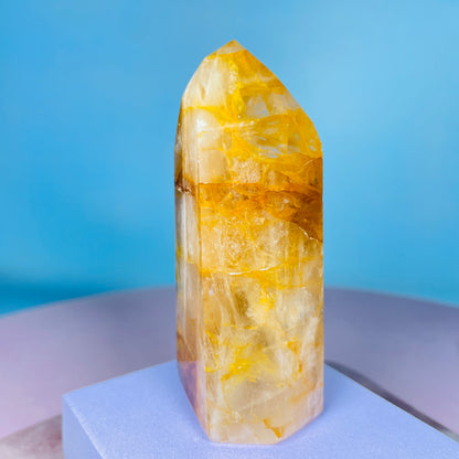 Golden Healer Quartz Medium Tower