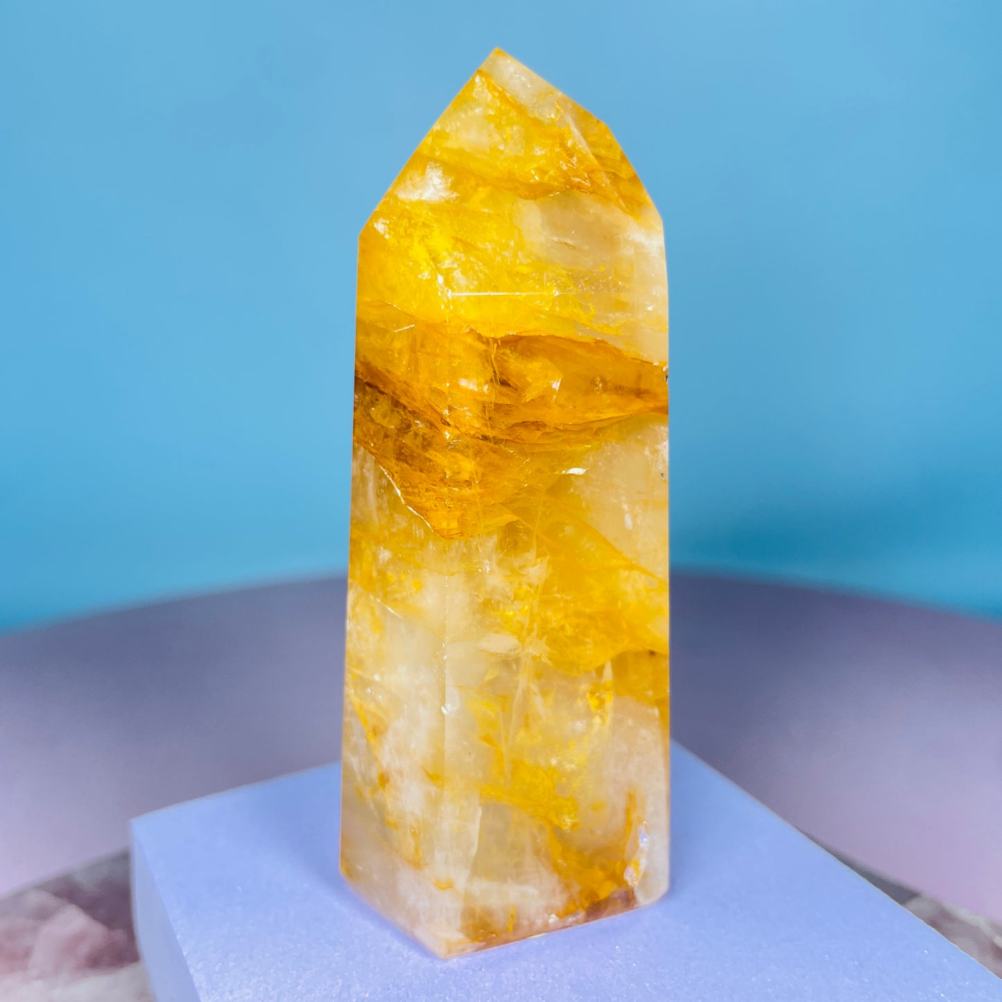 Golden Healer Quartz Medium Tower