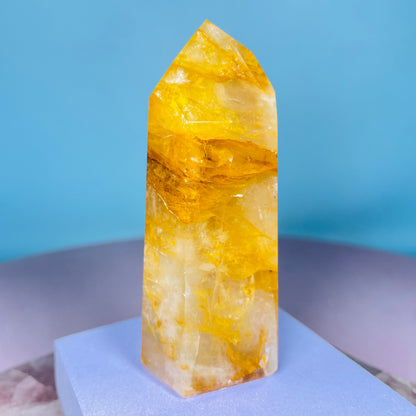 Golden Healer Quartz Medium Tower