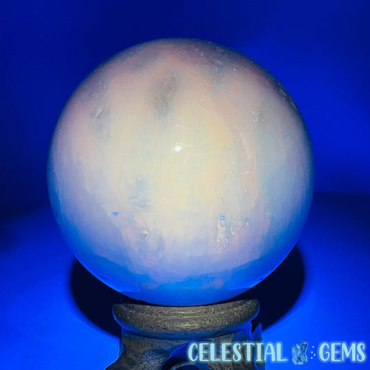 Pink Aragonite UV Medium Sphere