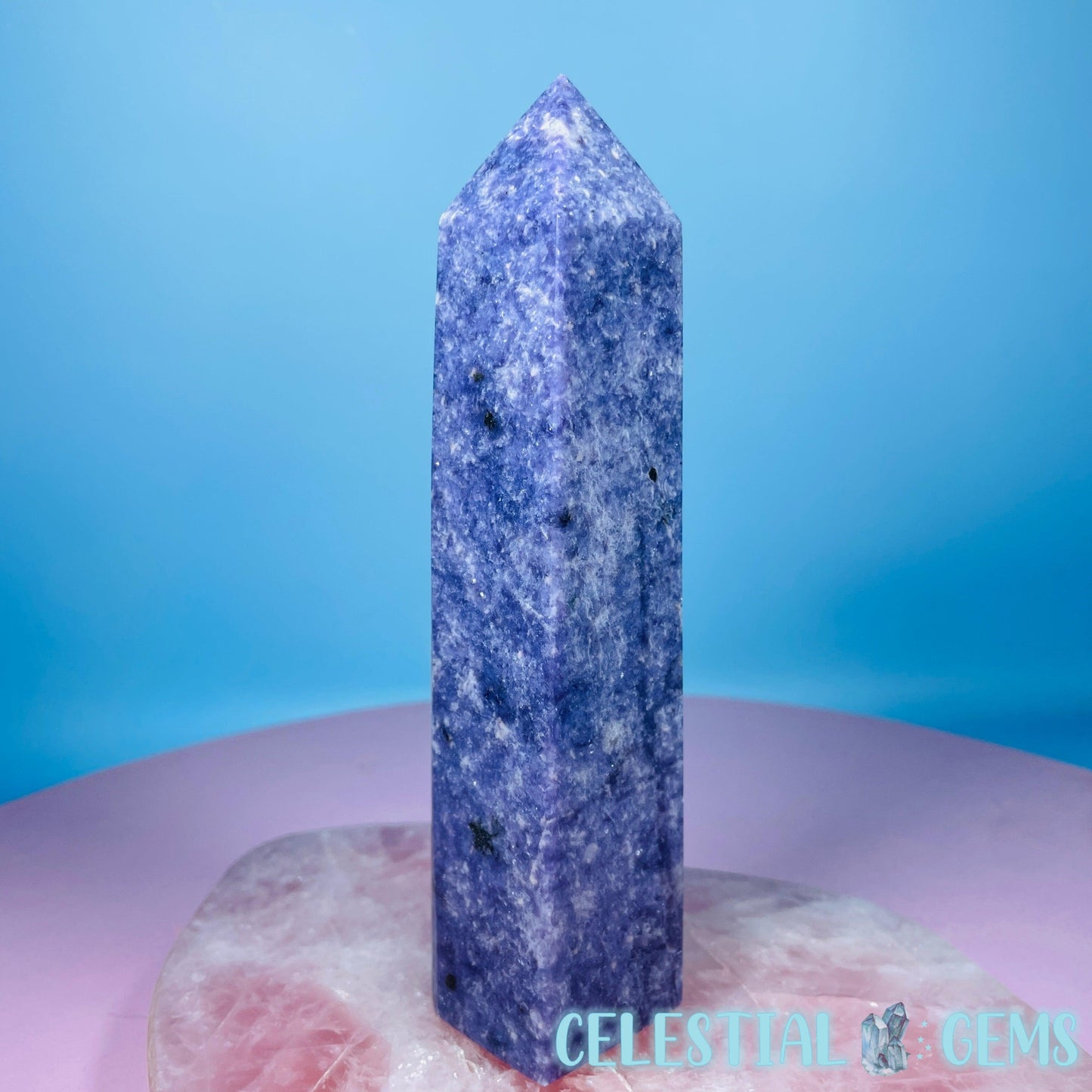 Purple Lepidolite Mica Medium Obelisk Tower