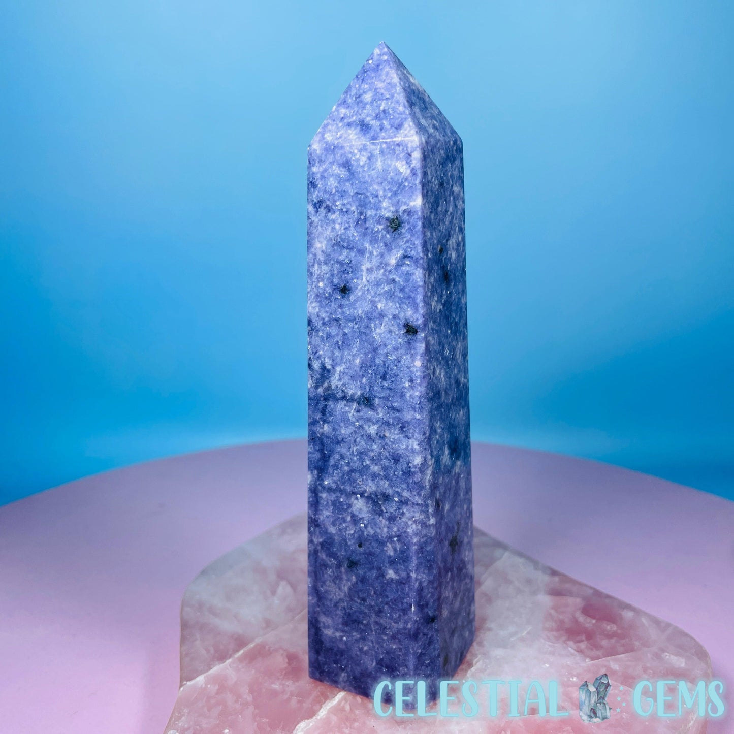 Purple Lepidolite Mica Medium Obelisk Tower