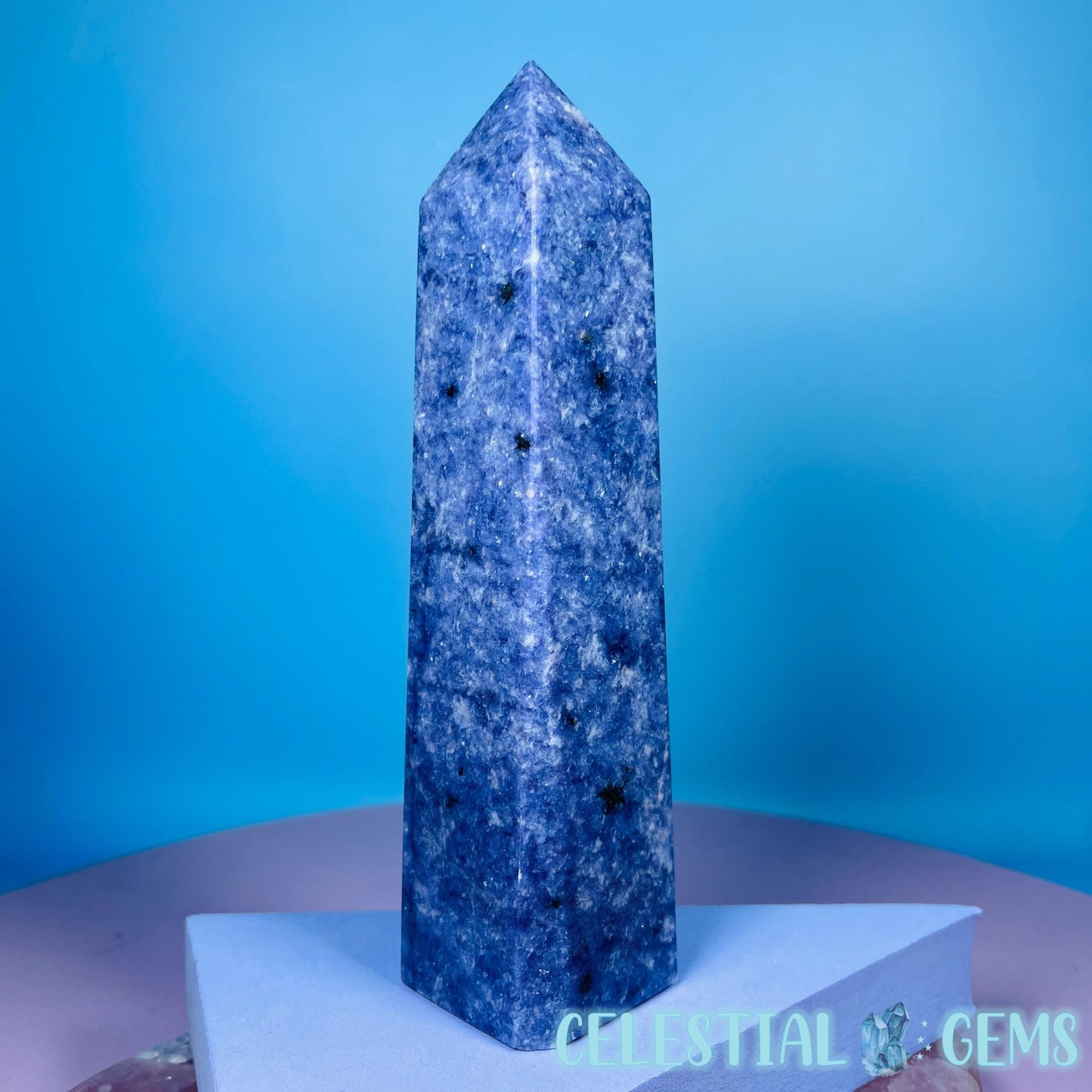 Purple Lepidolite Mica Medium Obelisk Tower