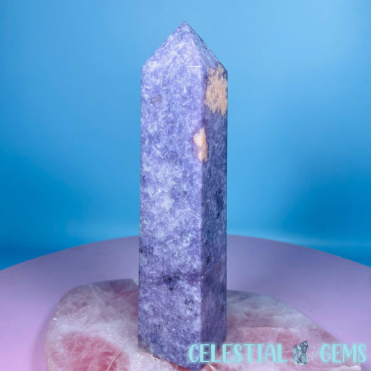 Purple Lepidolite Mica Medium Obelisk Tower