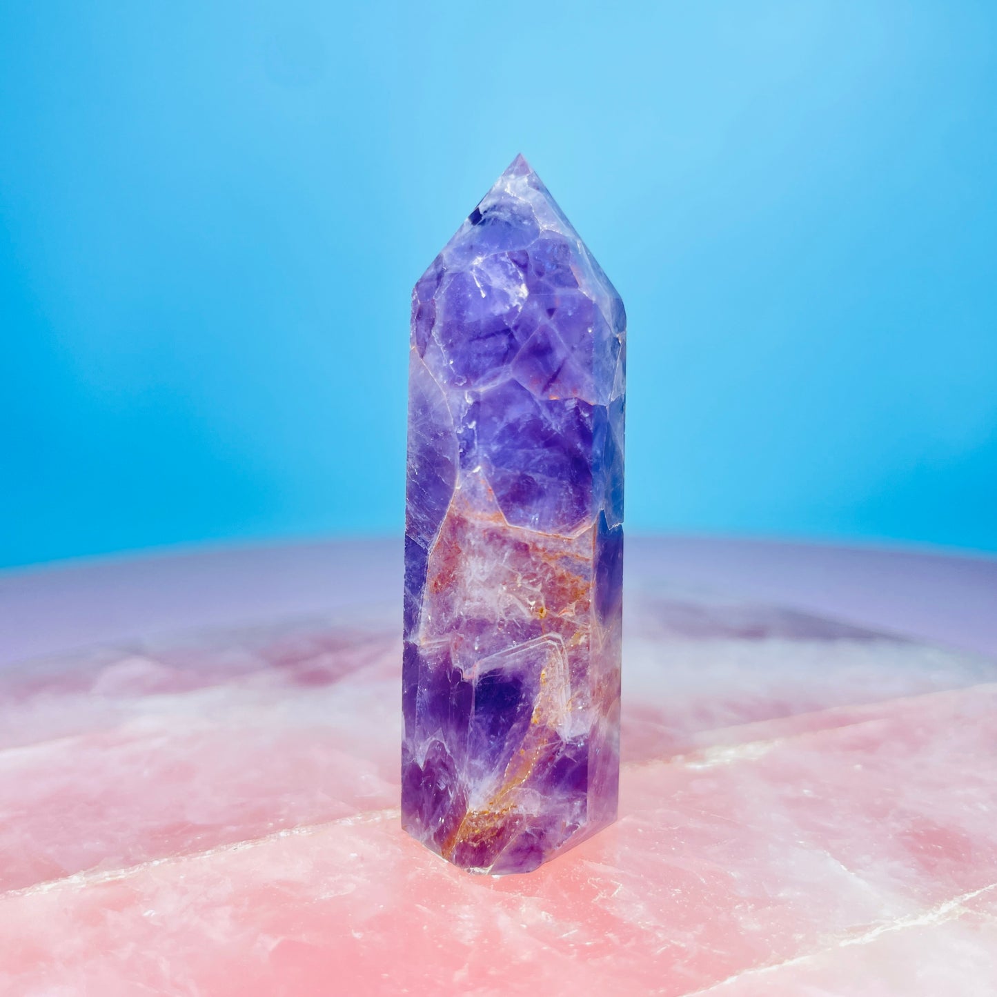 Amethyst + Hematite Small Tower