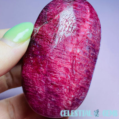 Red 'Blood' Moonstone Palmstone (Video)