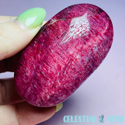 Red 'Blood' Moonstone Palmstone (Video)