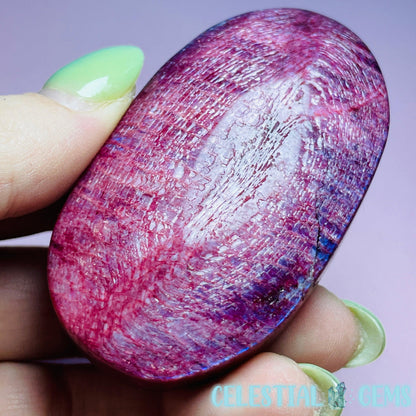 Red 'Blood' Moonstone Palmstone (Video)