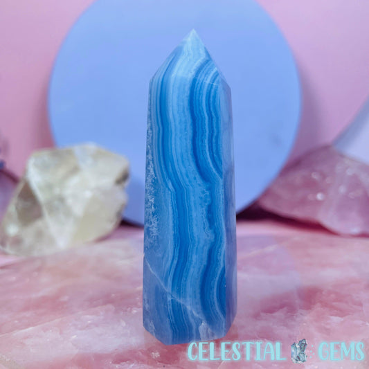 Blue Lace Agate Small Tower
