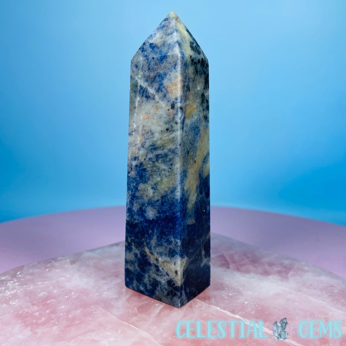 Sodalite Medium Obelisk Tower