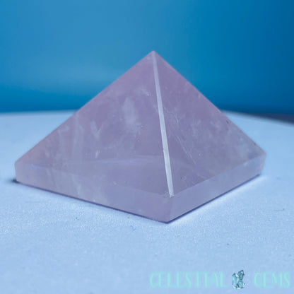 Rose Quartz Pyramid Small Carving