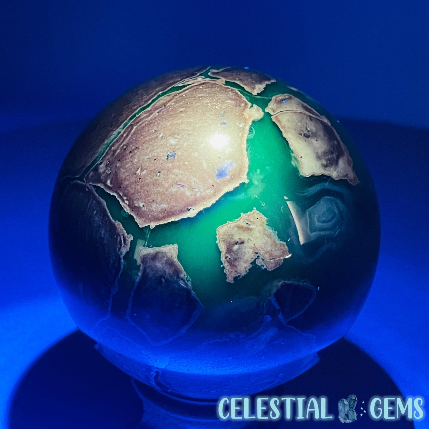 Volcanic 'Football' Agate (Uranyl Chalcedony) Large Sphere