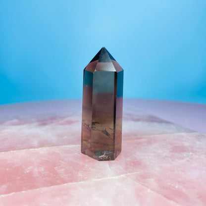 Dark Smoky Quartz Small Tower