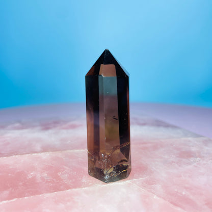 Dark Smoky Quartz Small Tower
