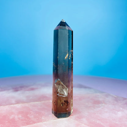 Dark Smoky Quartz Small Tower