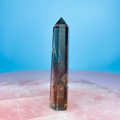 Dark Smoky Quartz Small Tower