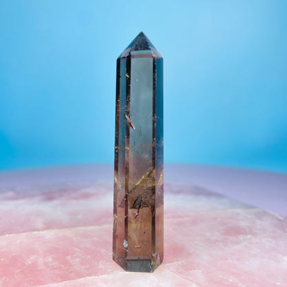 Dark Smoky Quartz Small Tower