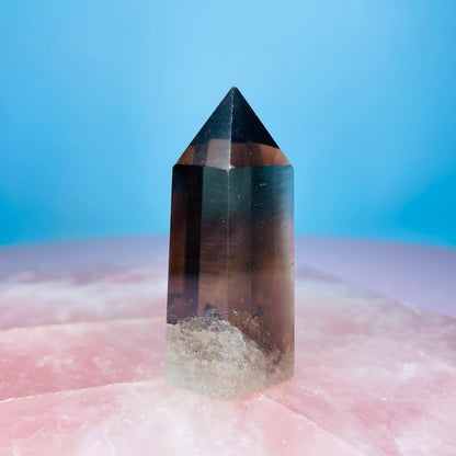 Dark Smoky Quartz Small Tower