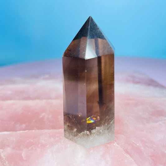 Dark Smoky Quartz Small Tower
