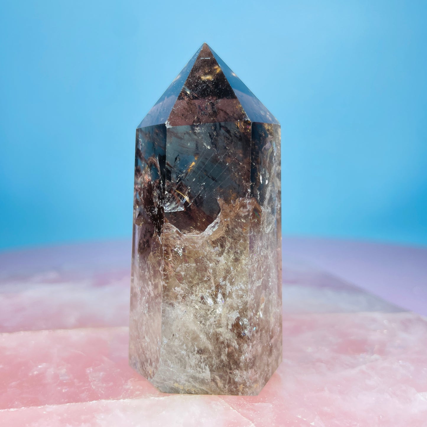 Dark Smoky Quartz Small Tower