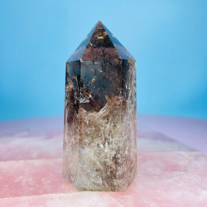 Dark Smoky Quartz Small Tower