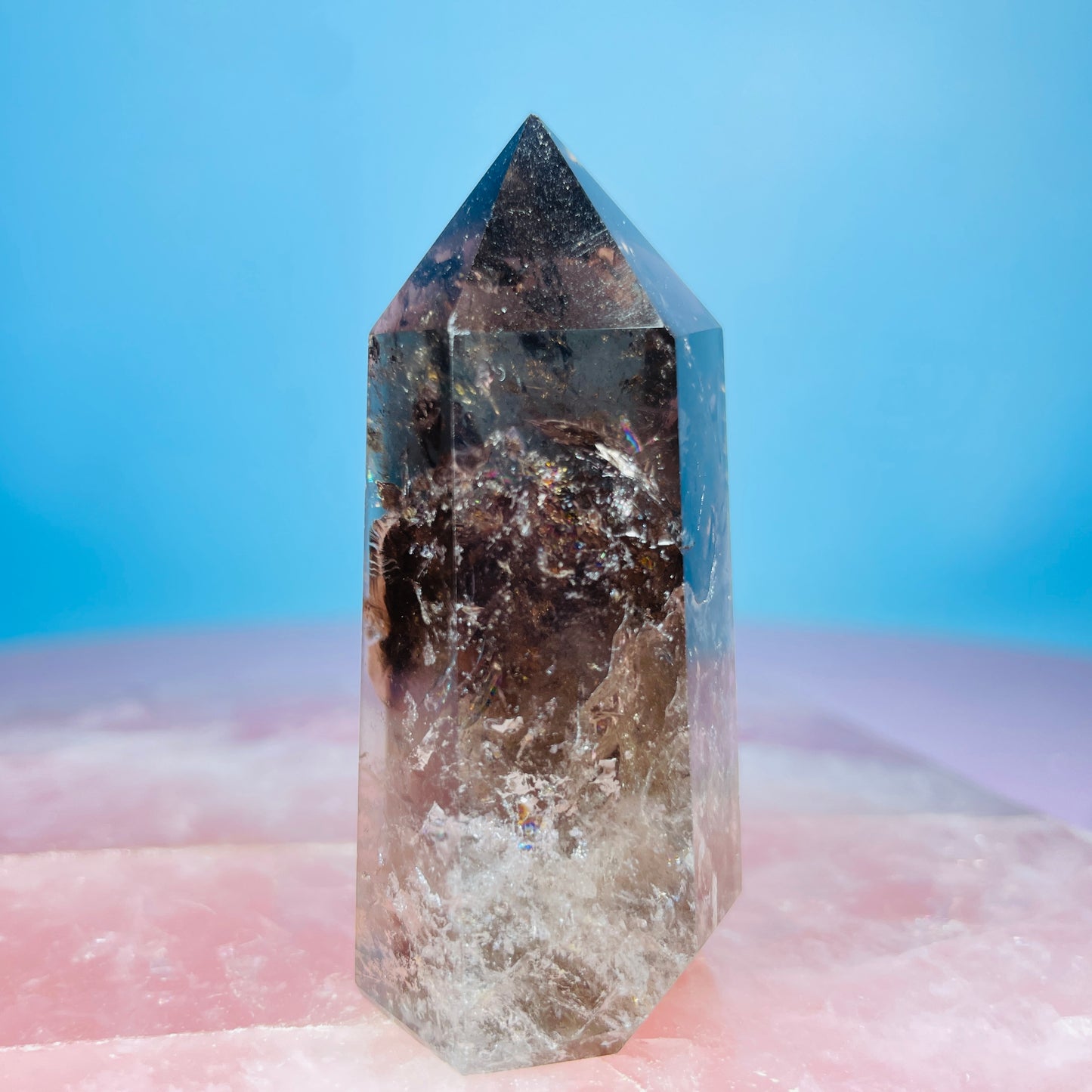 Dark Smoky Quartz Small Tower