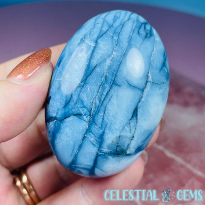 Blue Owhyee Opal Palmstone