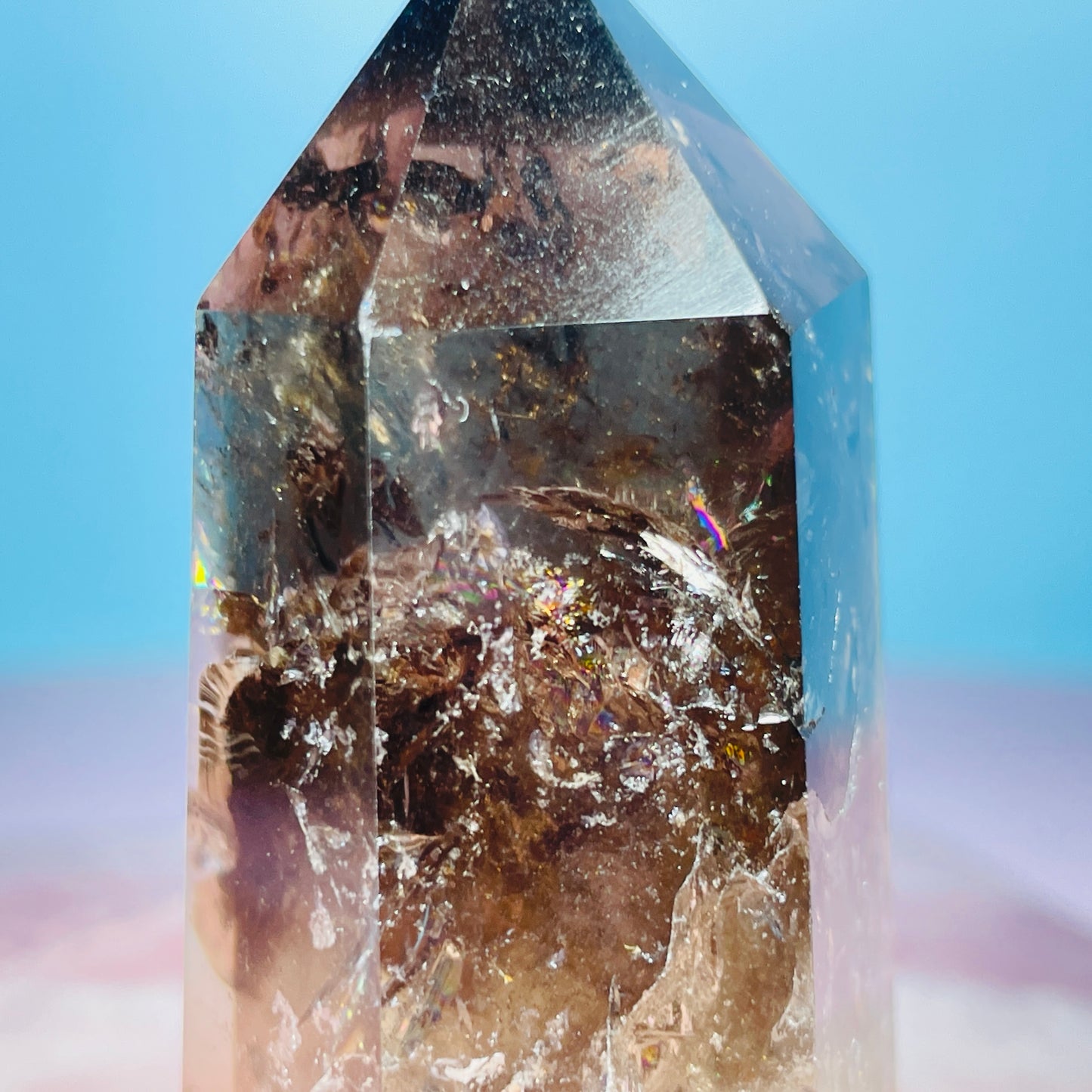 Dark Smoky Quartz Small Tower