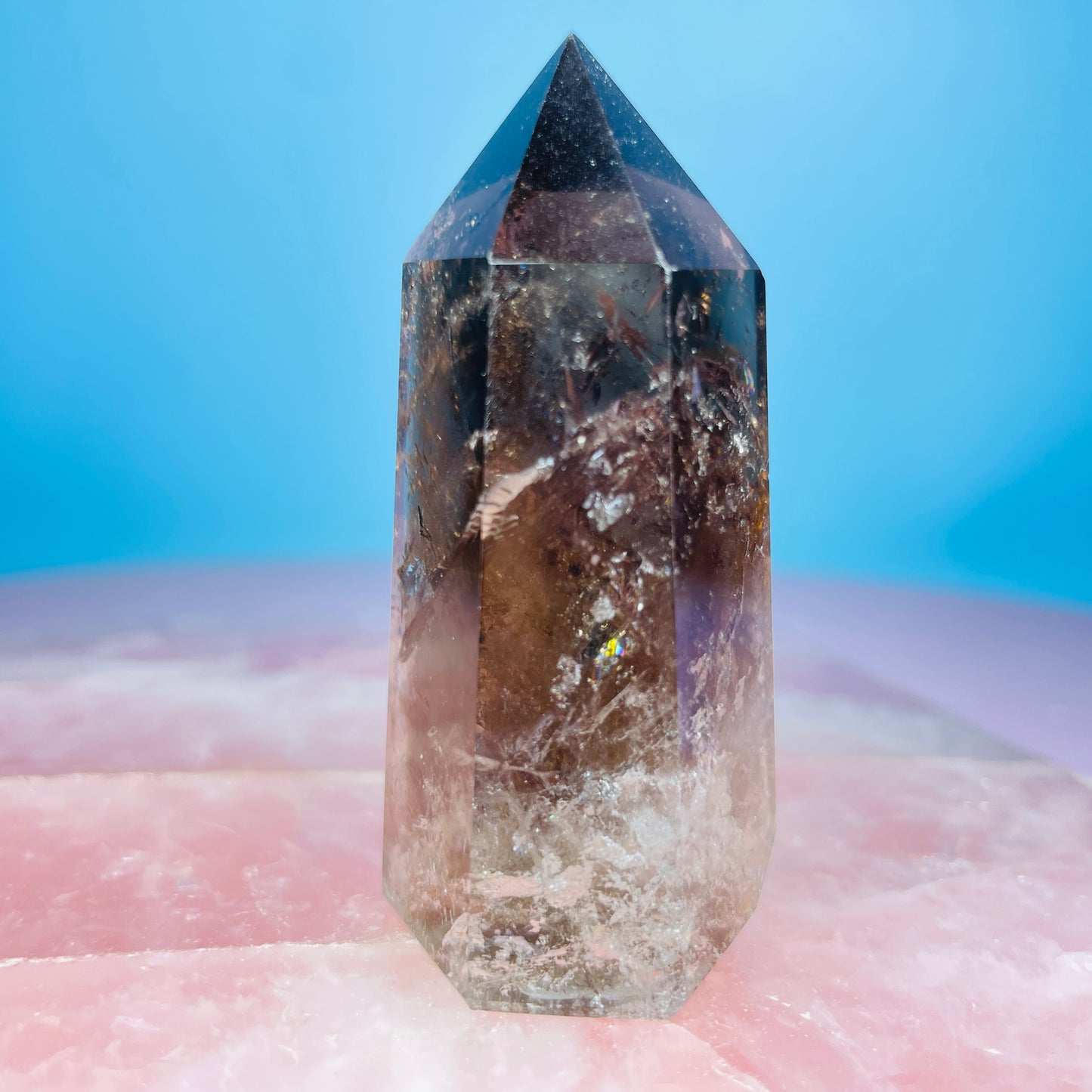 Dark Smoky Quartz Small Tower