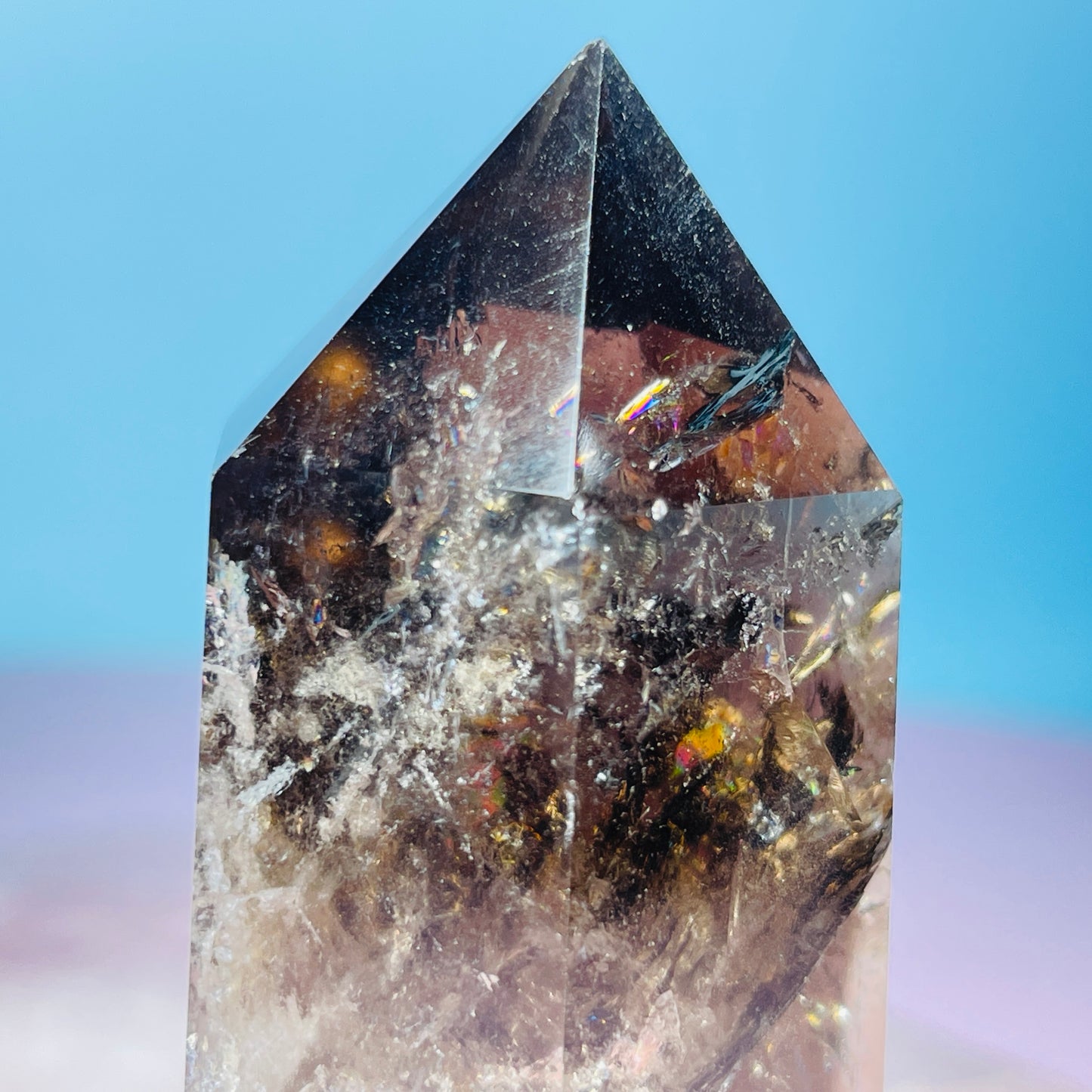 Dark Smoky Quartz Small Tower
