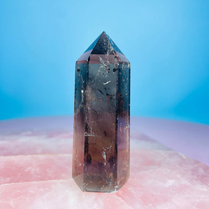 Dark Smoky Quartz Small Tower
