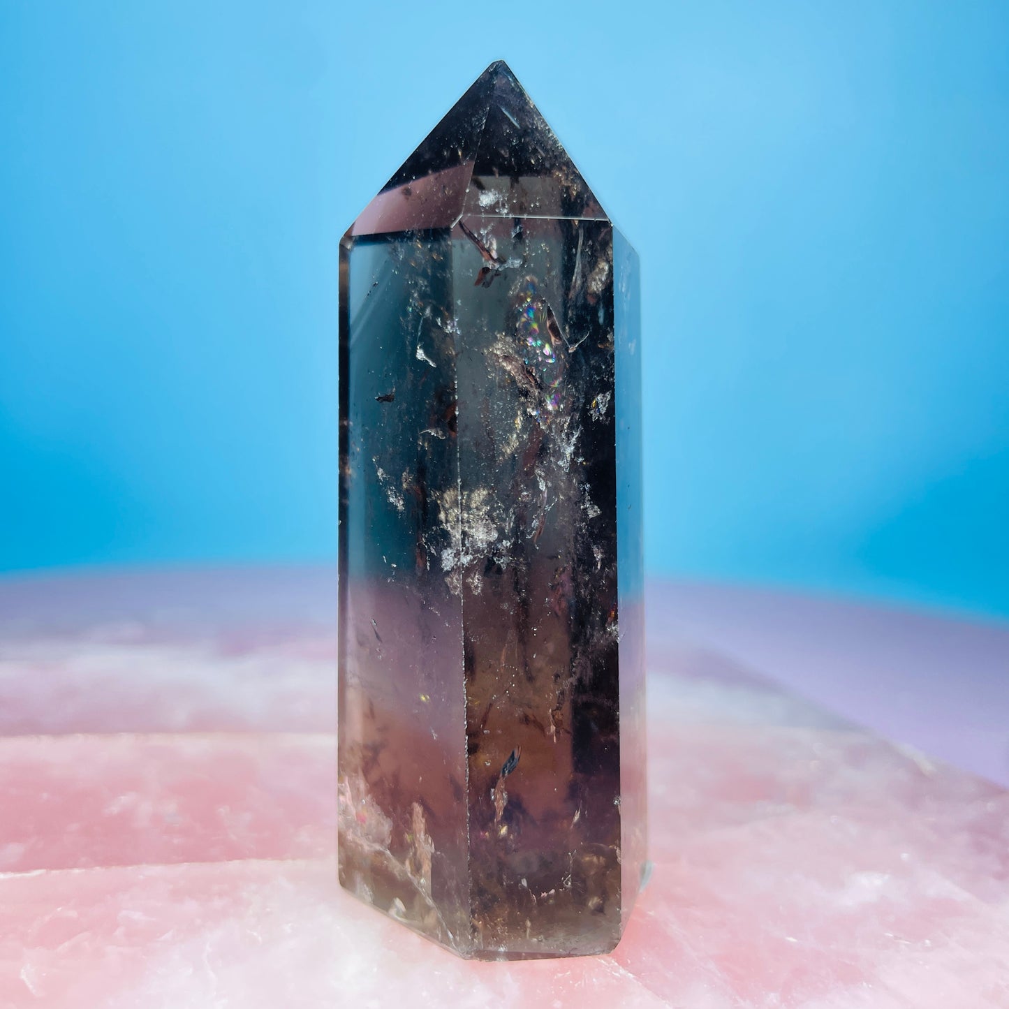 Dark Smoky Quartz Small Tower