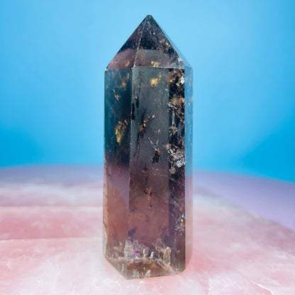 Dark Smoky Quartz Small Tower