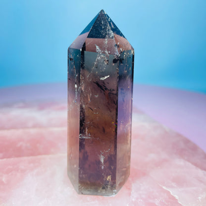 Dark Smoky Quartz Small Tower