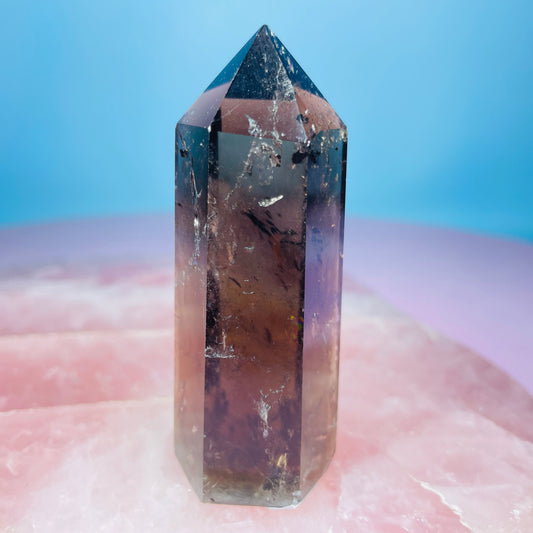 Dark Smoky Quartz Small Tower