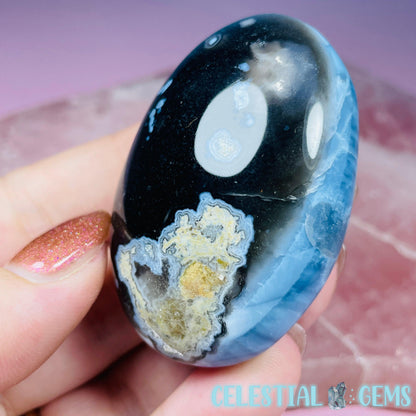 Blue Owhyee Opal Palmstone