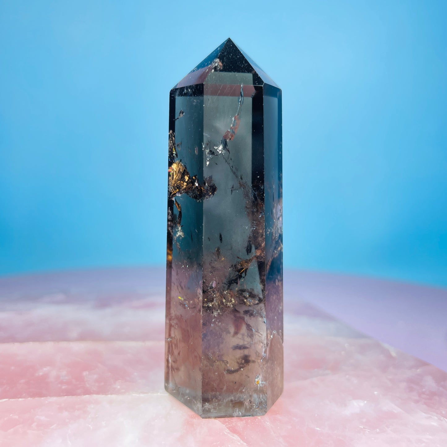 Dark Smoky Quartz Small Tower