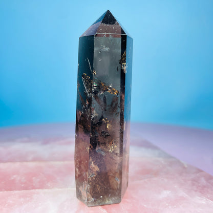 Dark Smoky Quartz Small Tower