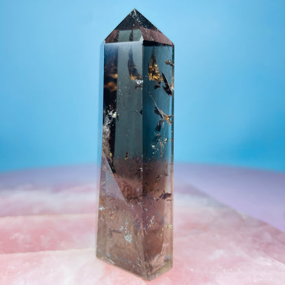 Dark Smoky Quartz Small Tower