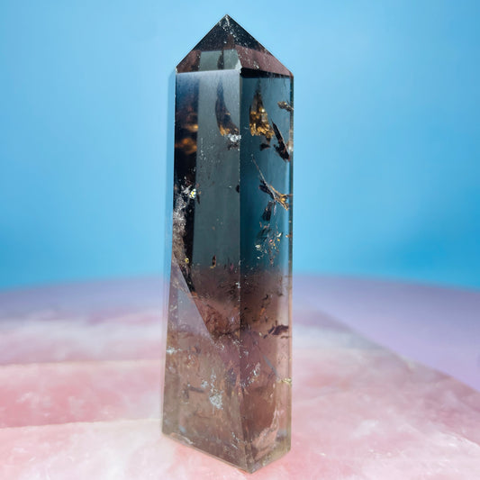 Dark Smoky Quartz Small Tower