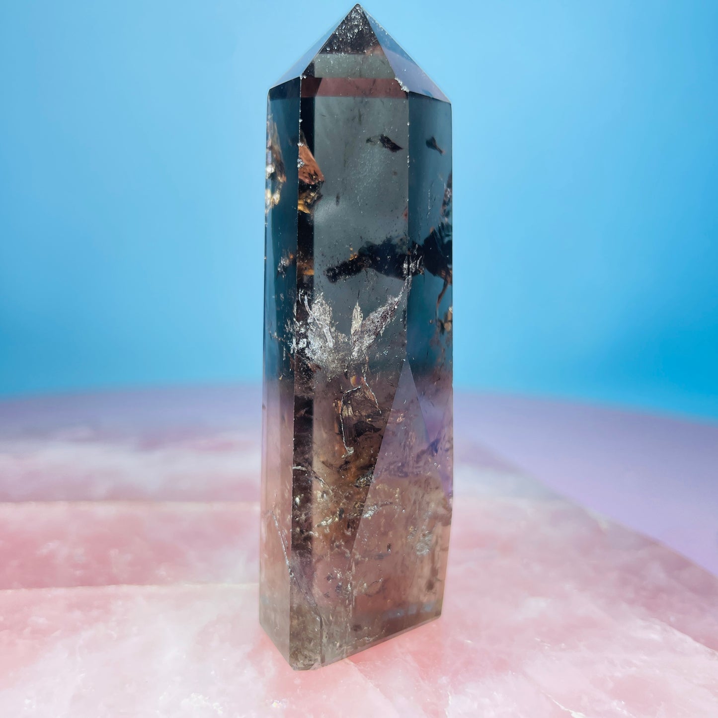 Dark Smoky Quartz Small Tower