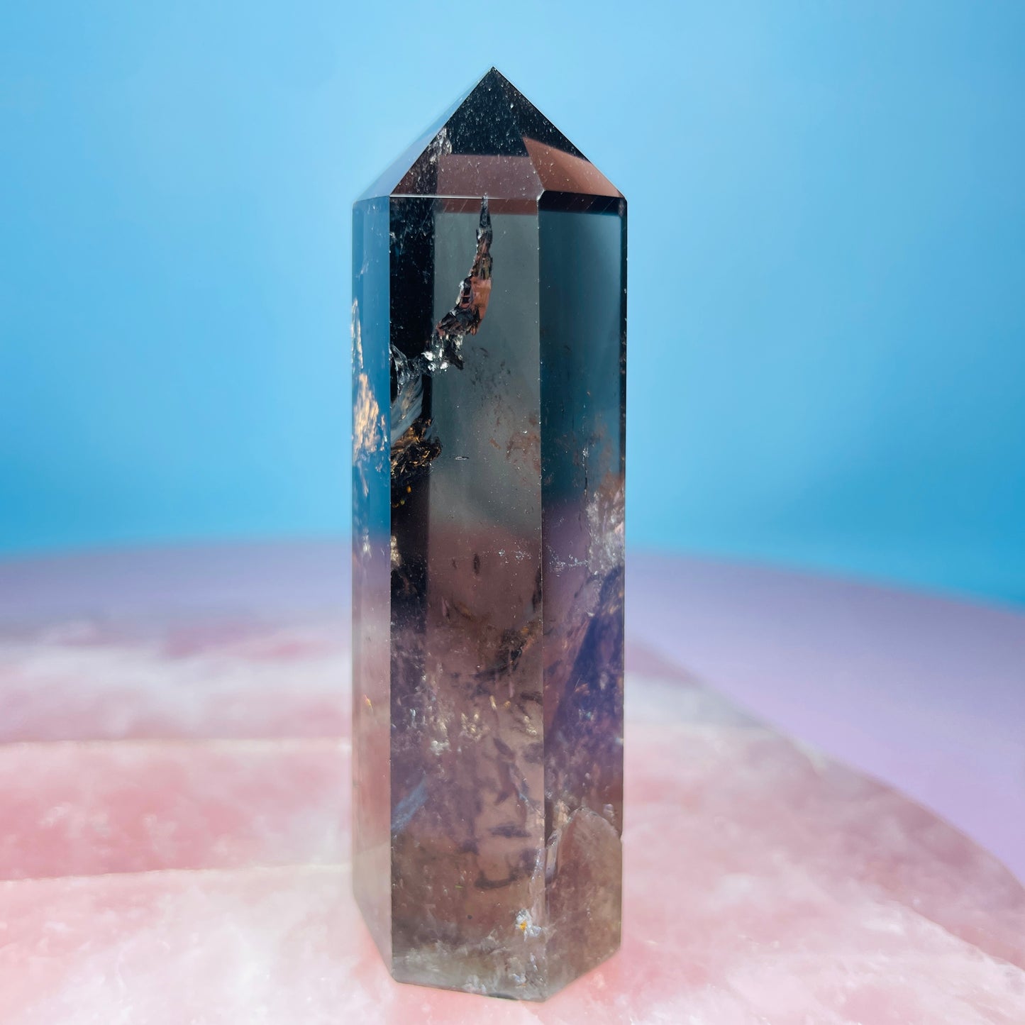 Dark Smoky Quartz Small Tower