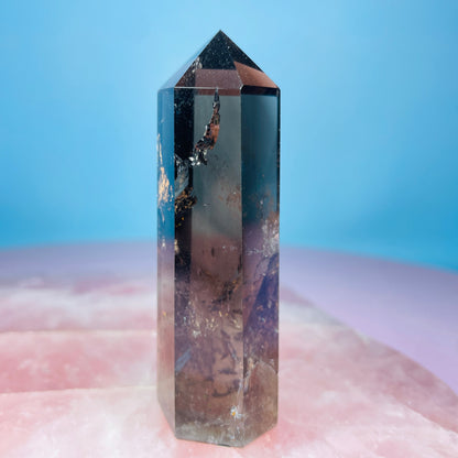 Dark Smoky Quartz Small Tower