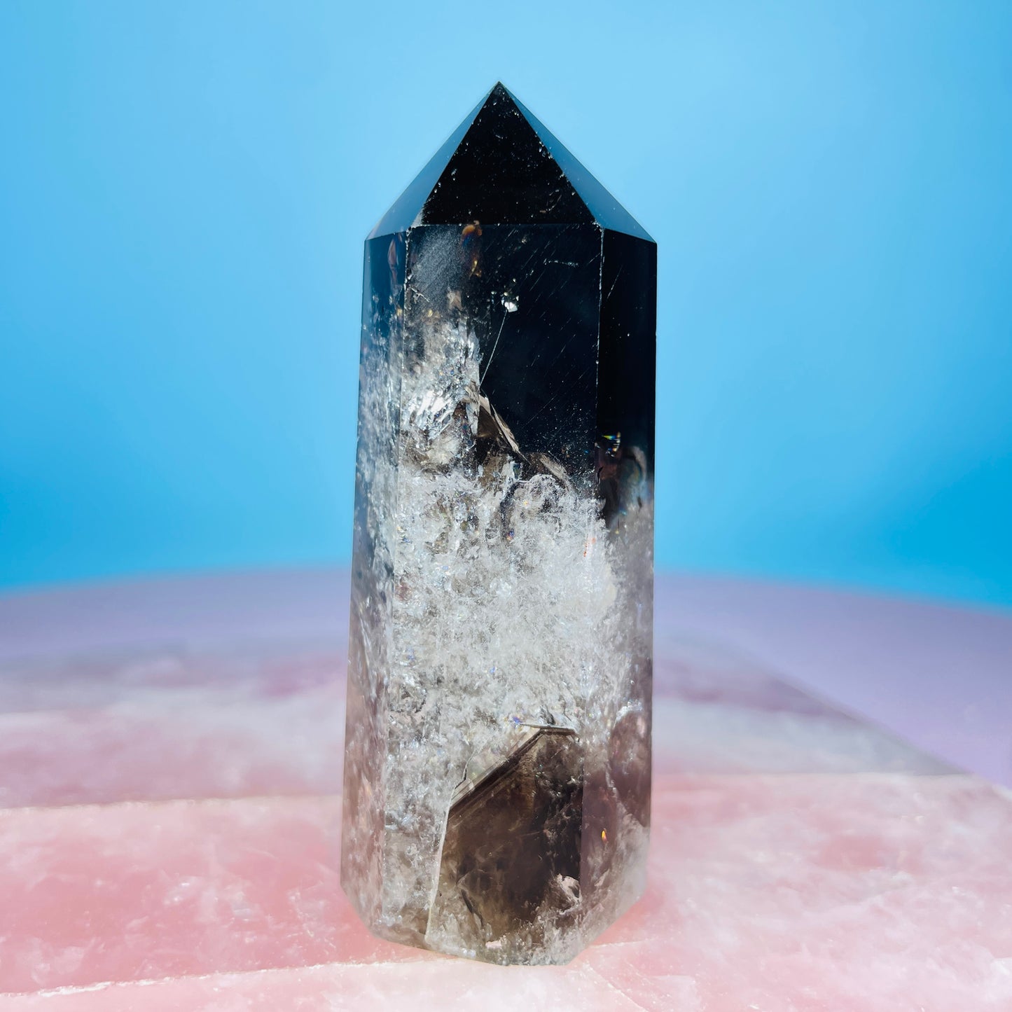 Dark Smoky Quartz Small Tower