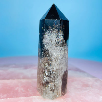 Dark Smoky Quartz Small Tower
